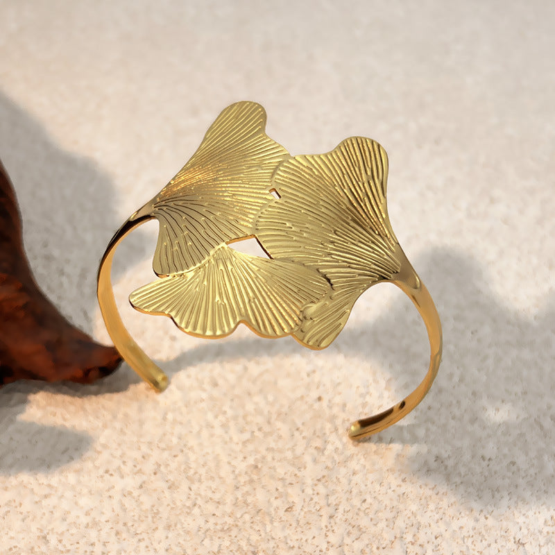 Vintage-Ginkgo-Blatt Armband