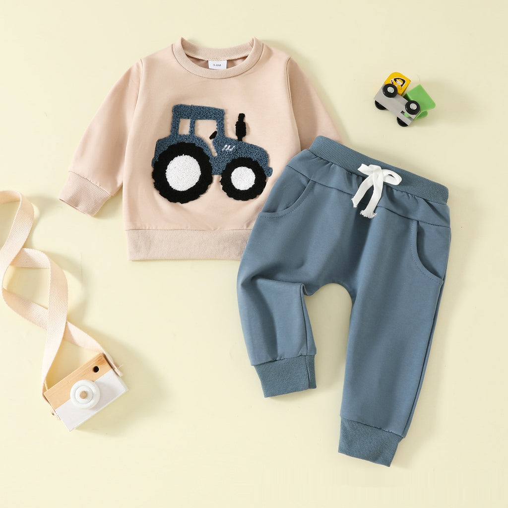 Langärmliges Baumwoll-Set für Babys | LuxeStyle