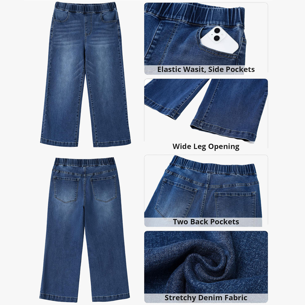 High-Waist Straight-Leg Jeans für Damen