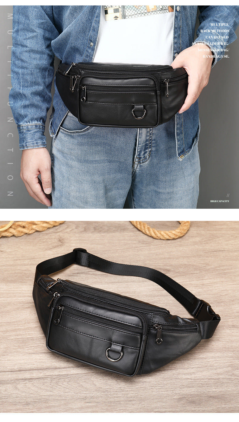 Leder-Handytasche für Herren, Crossbody