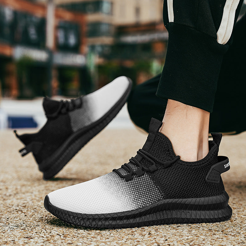 Low Top Mesh Sneaker mit Farbverlauf – Bild 2 | LuxeStyle