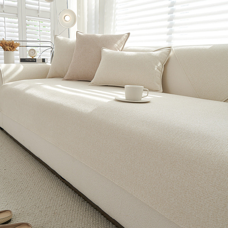 Sofa Kissenhülle aus Chenille, rutschfest – Ansicht 2