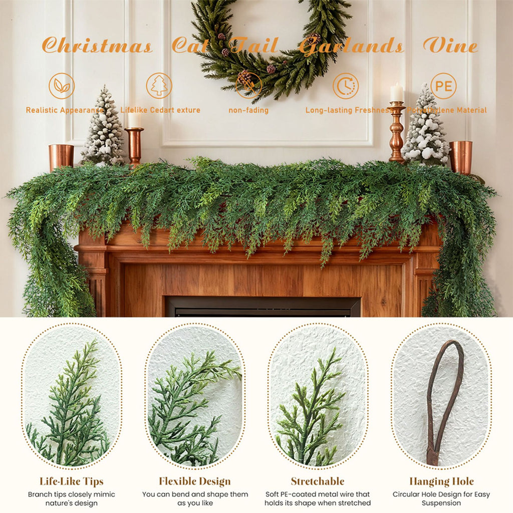 Weihnachtskranz aus Kiefernnadeln 50 cm – Bild 5 | LuxeStyle