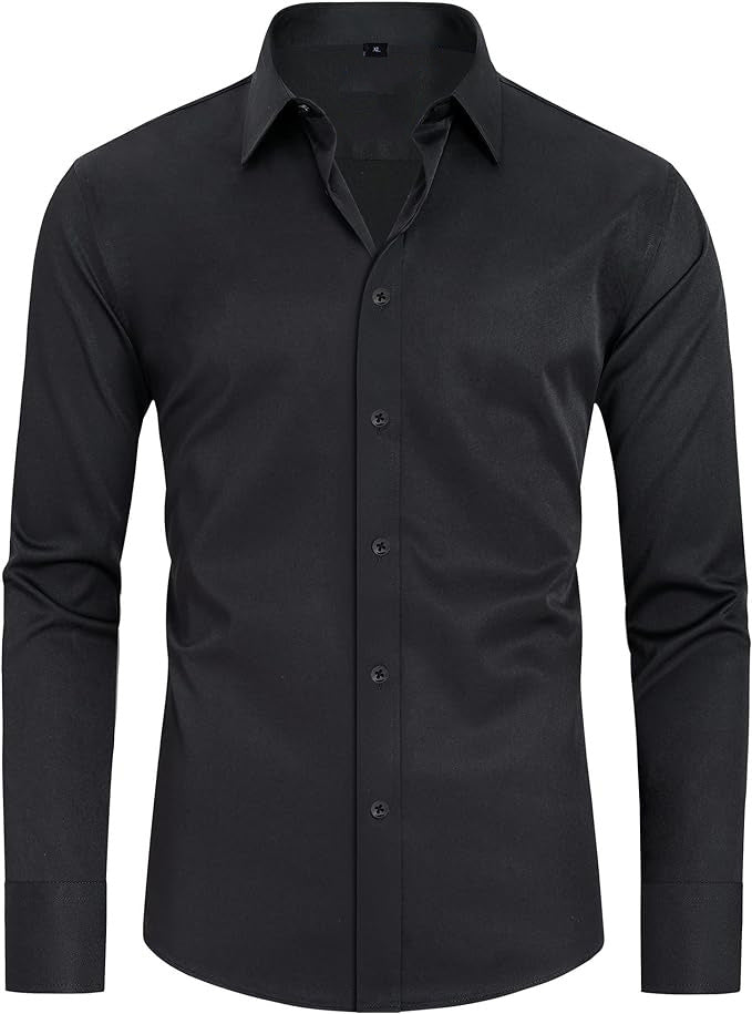 Langarm-Business-Hemd – natürliche Farbe – Bild 2 | LuxeStyle