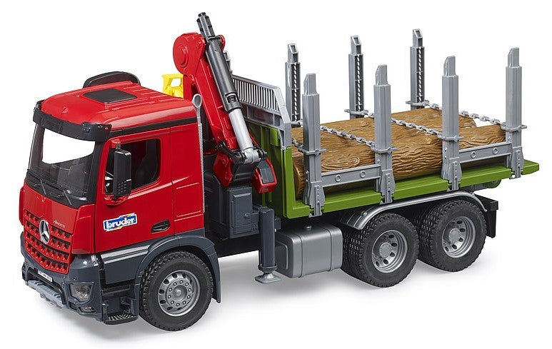 MB Arocs Holztransport LKW mit Ladekran, Greifer und 3 Baumstämmen – Bild 4 | LuxeStyle