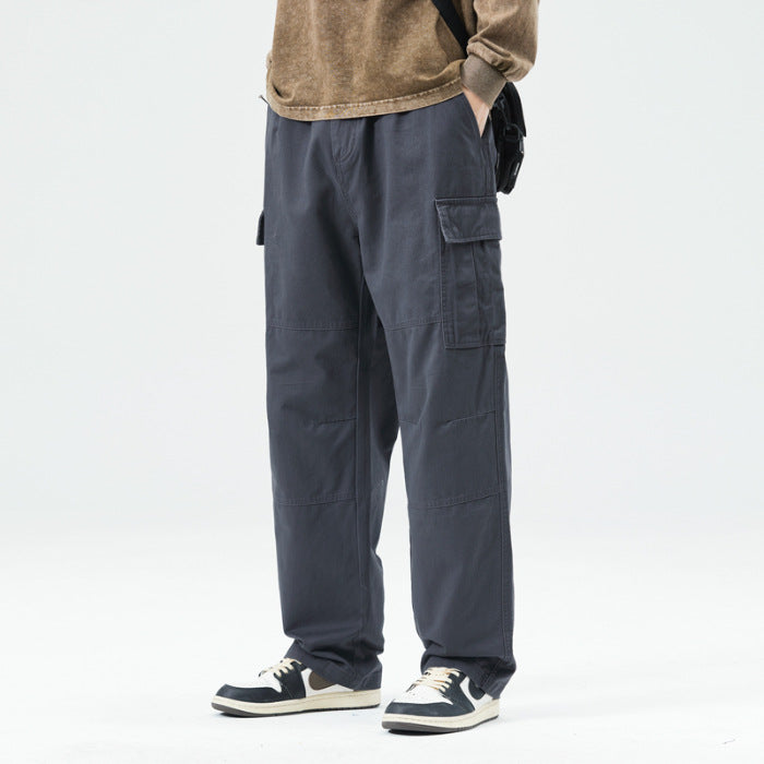 Herren Relaxed-Fit Straight-Leg Freizeithose