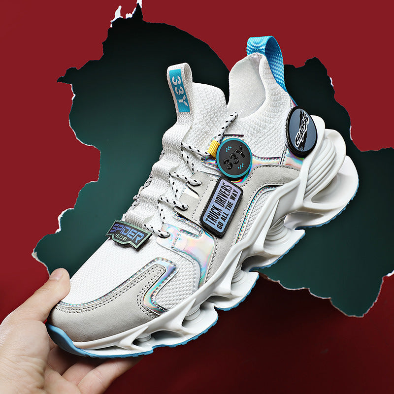 Atmungsaktive Sportschuhe mit Hohlklingen-Dämpfung