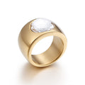 Breiter Kristallglas-Ring – Bild 2 | LuxeStyle