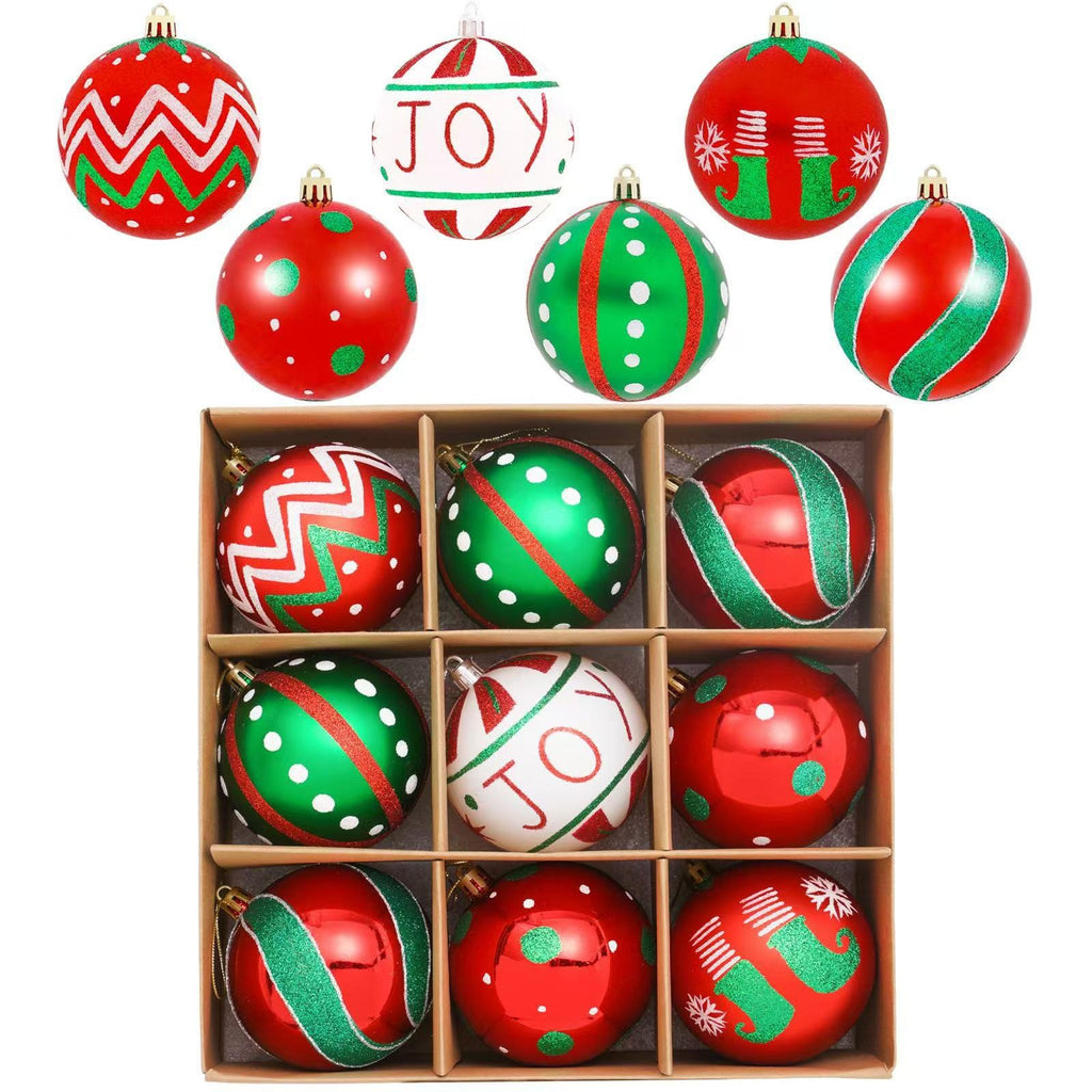 Weihnachtskugel-Set mit handgezeichneten Motiven – Bild 7 | LuxeStyle