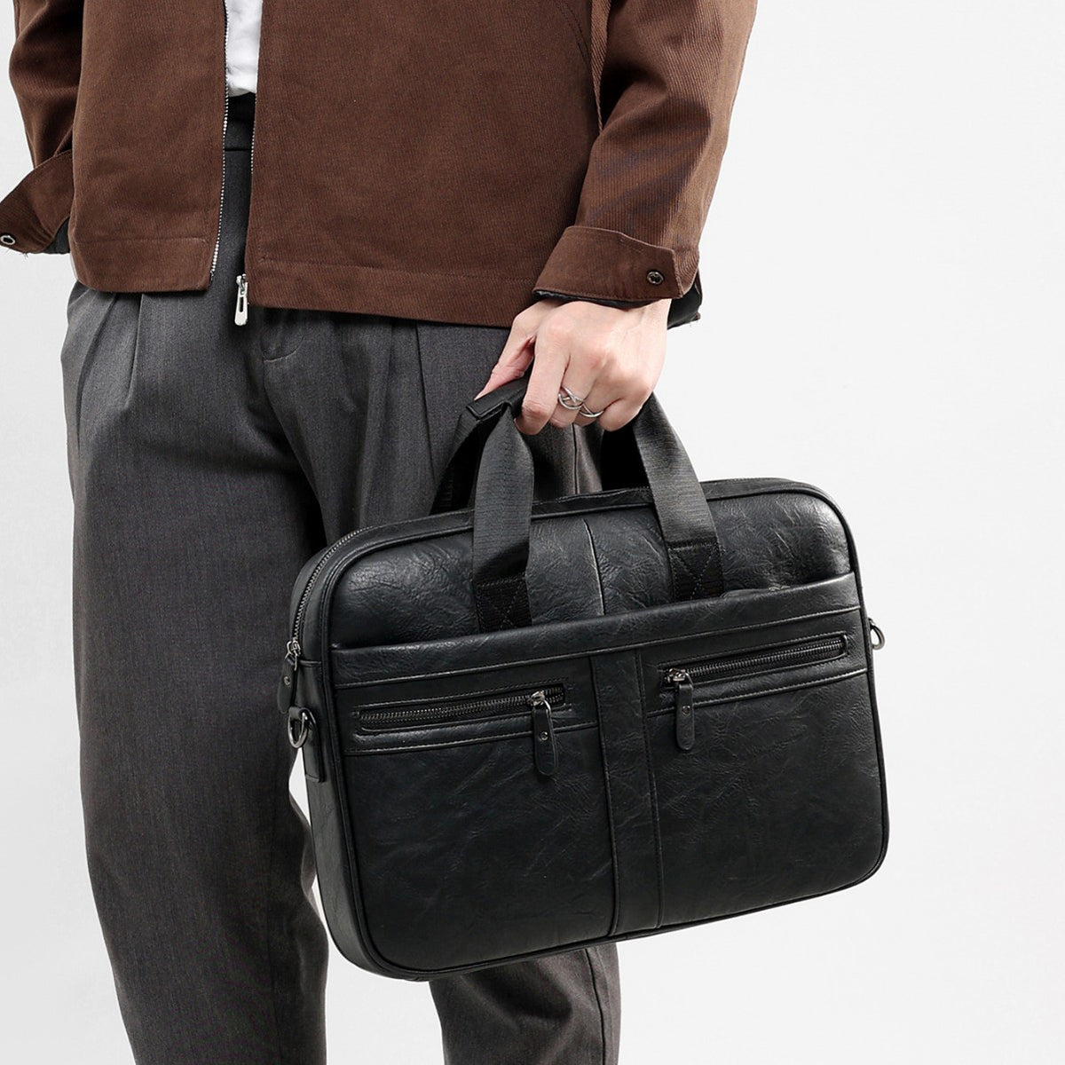 Umhängetasche für Herren im Retro-Stil – Bild 5 | LuxeStyle