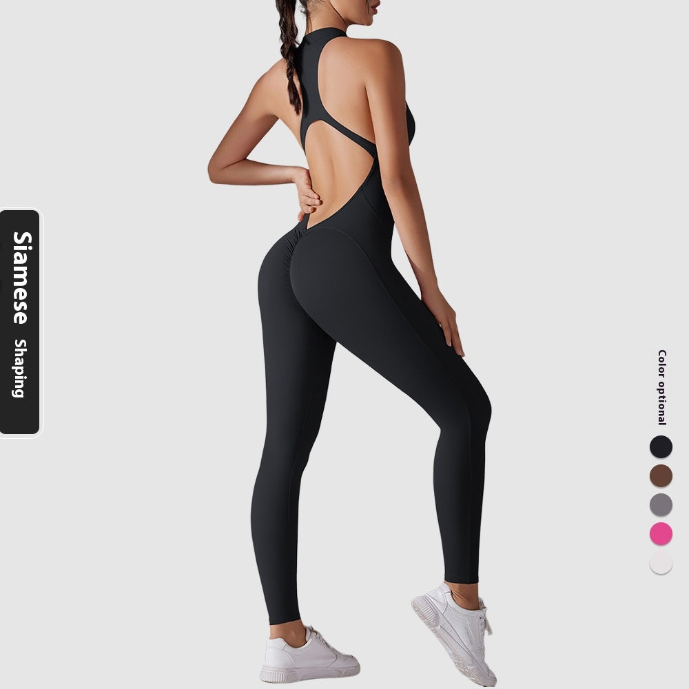 Sportlicher Jumpsuit mit Formeffekt