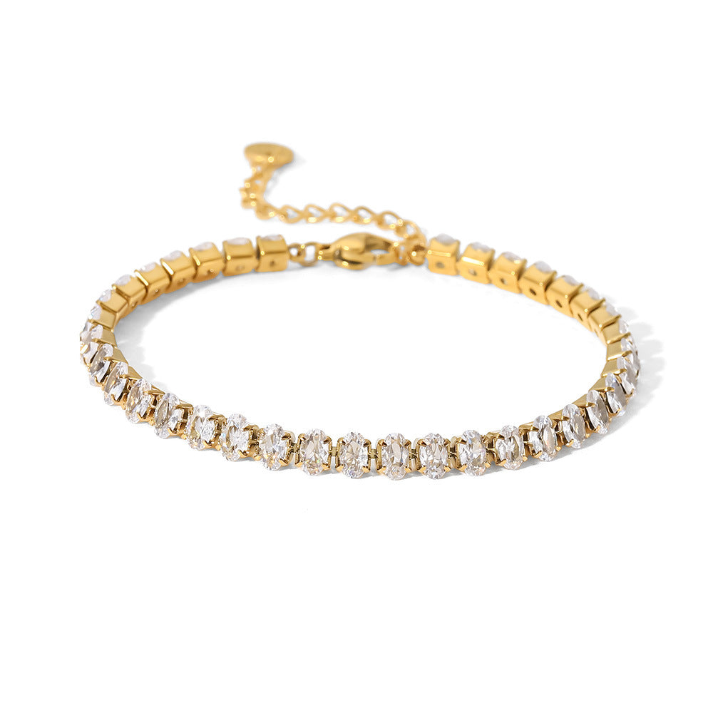 Klassisches Rubin Tennis Armband
