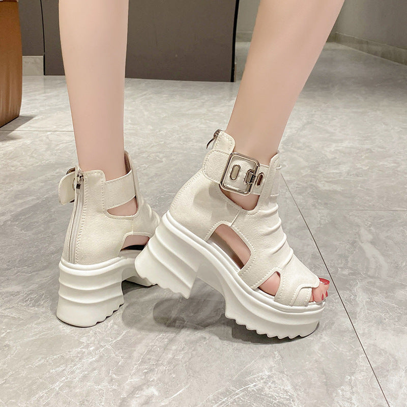 Plateau-Sandalen mit Chunky Heel | LuxeStyle