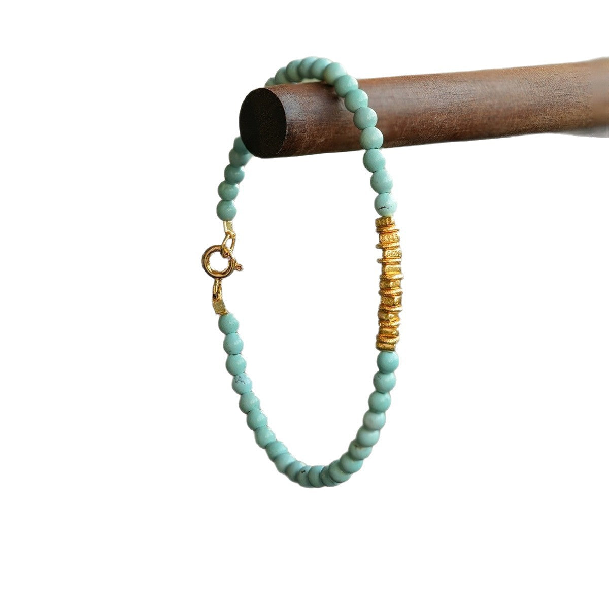 Türkis Armband mit feiner Kette – Bild 5 | LuxeStyle