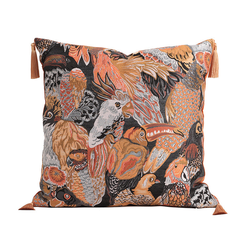 Mid-Century-Modern Velours-Kissenbezug 45x45 cm