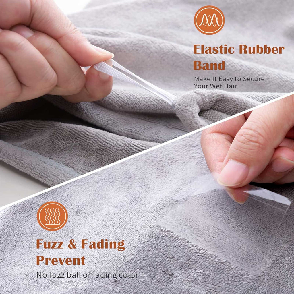 Mikrofaser Haarhandtuch Turban 3er-Set – Ansicht 8