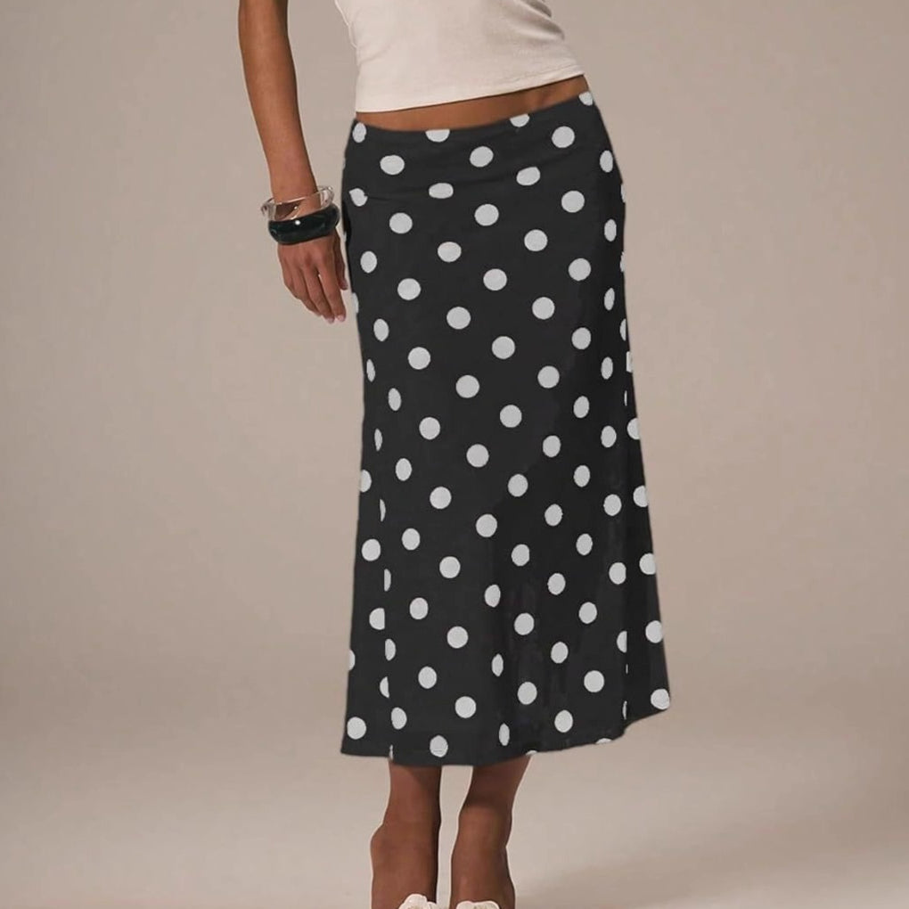 Eleganter Business-Bleistiftrock mit Polka Dots