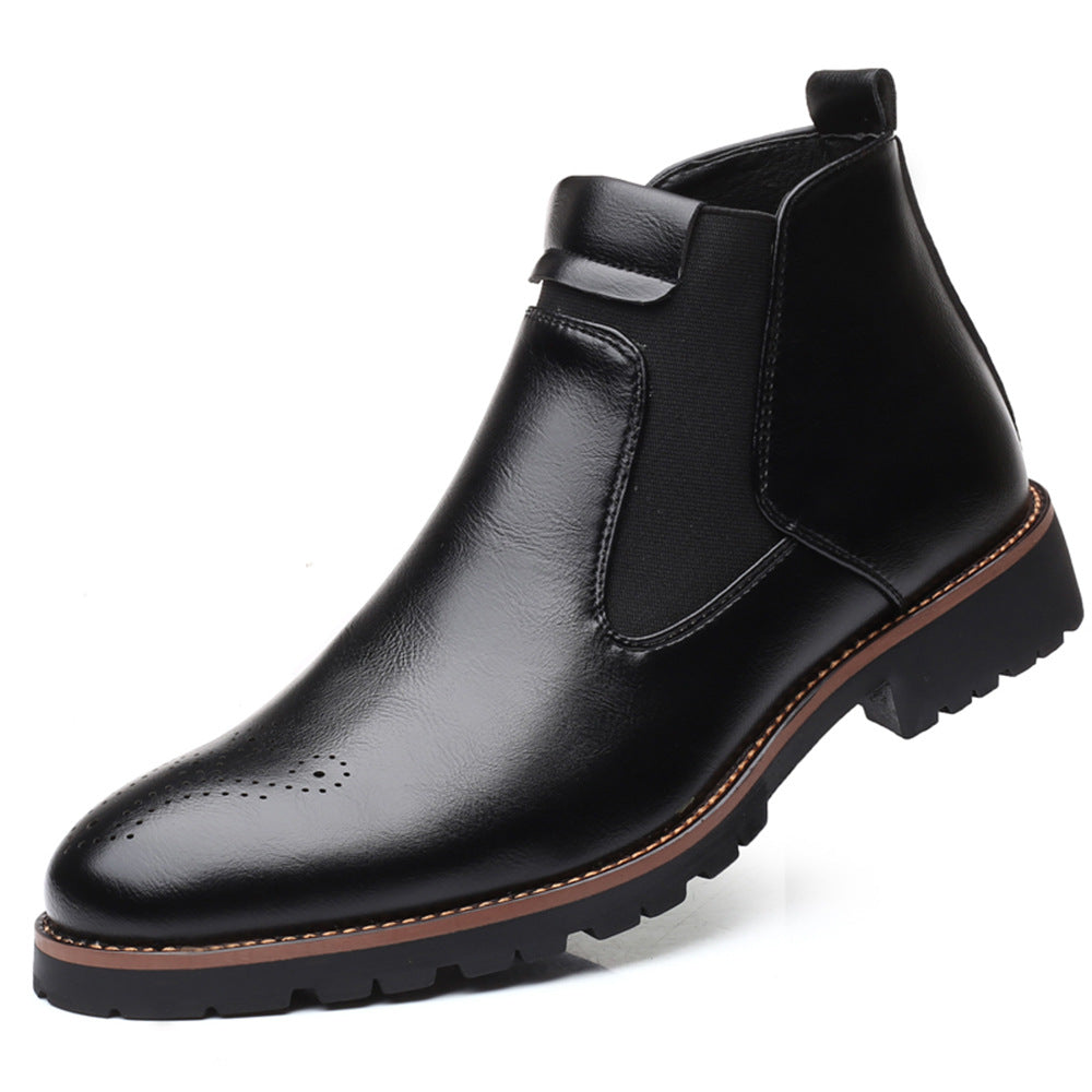 Herren High-top Slip-on Martin Boots