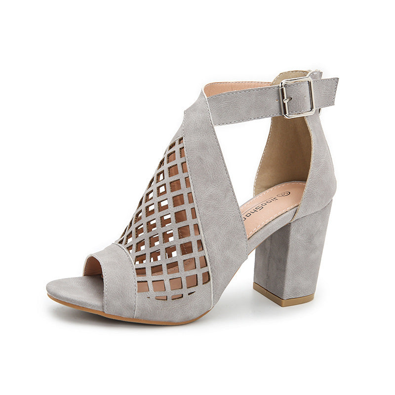 Damen Chunky Sandalen mit hohem Absatz – Bild 2 | LuxeStyle