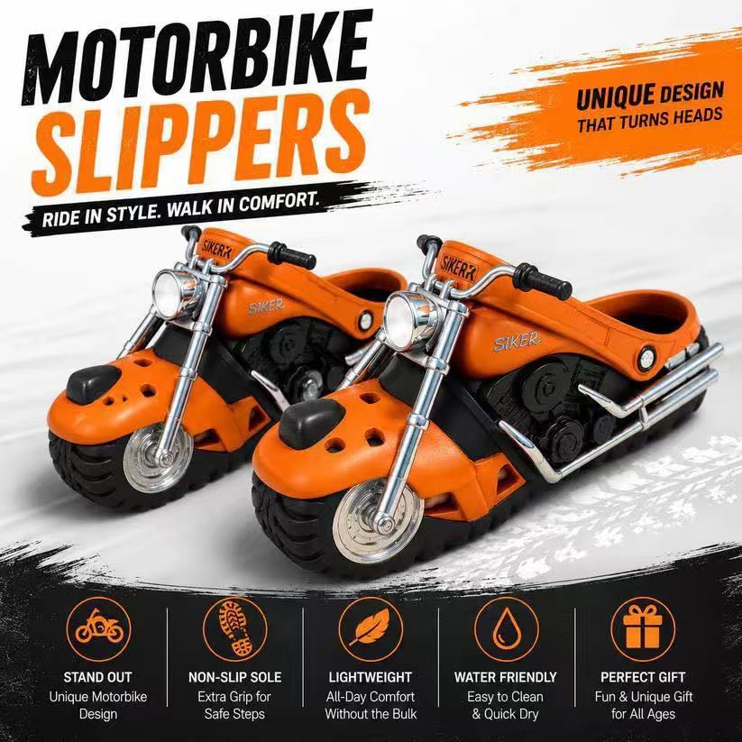 Motorrad-Hausschuhe für Herren