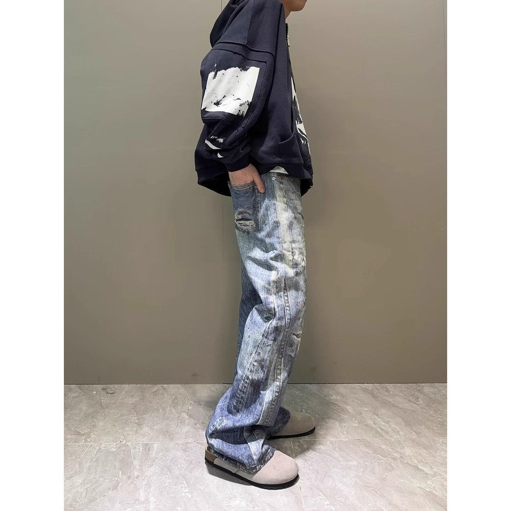 Bootcut Jeans mit Digitaldruck für Herren – Bild 2 | LuxeStyle