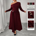 Off Shoulder Longsleeve Kleid