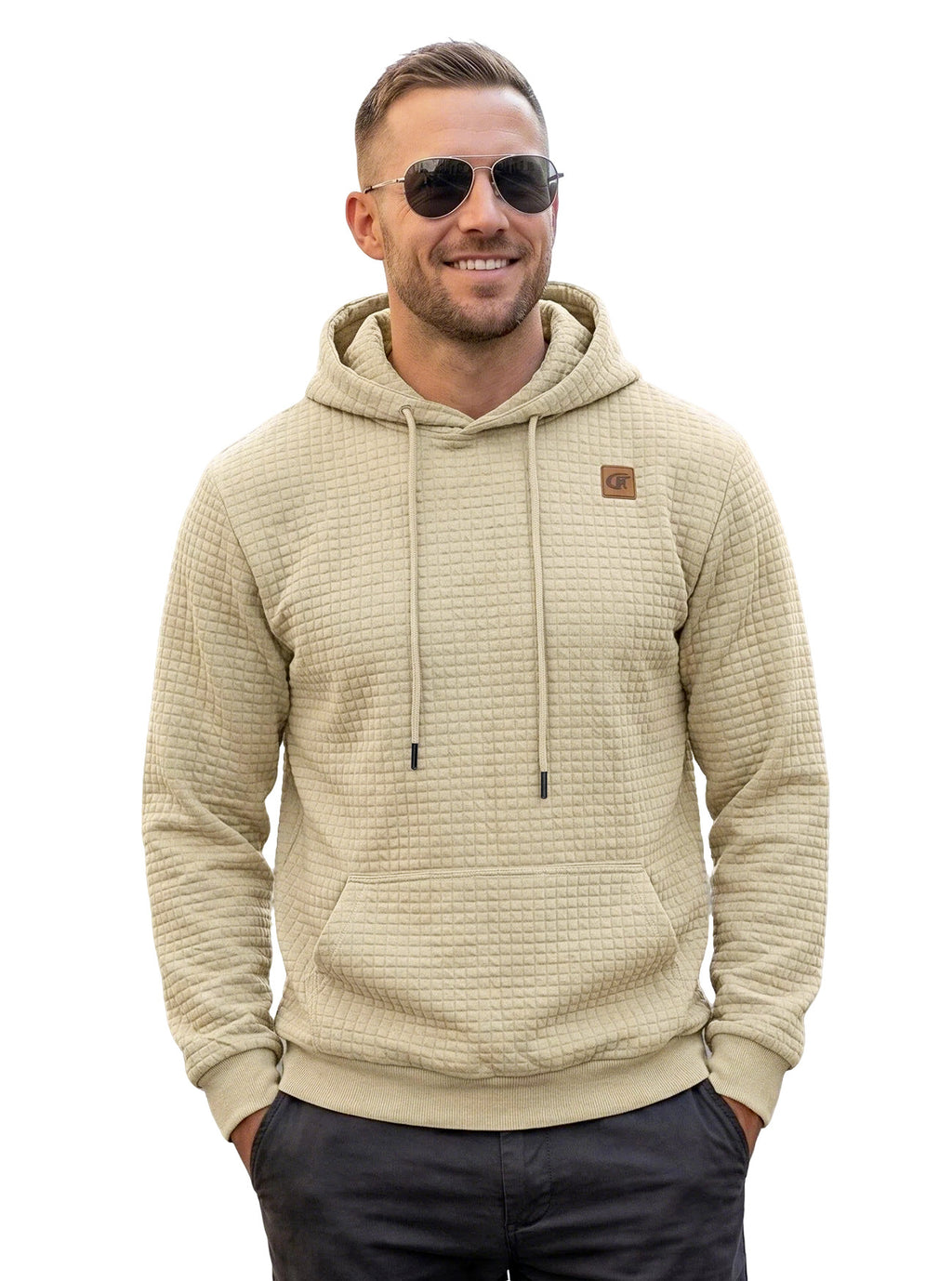 Herren-Sweatshirt elastisch jacquard