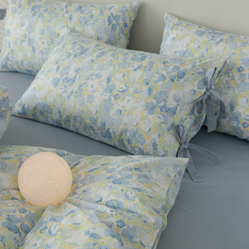 Retro Blumen-Bettwäsche-Set aus Baumwolle – Bild 14 | LuxeStyle
