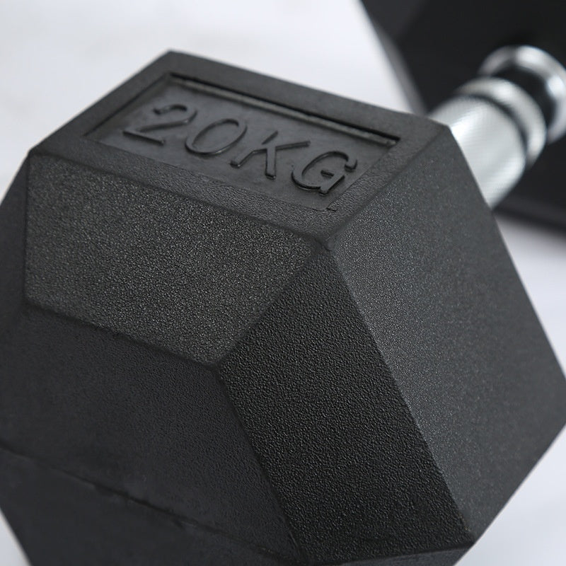 Hexagonaler Gummieinsatz-Dumbbell 12,5 kg – Bild 12 | LuxeStyle