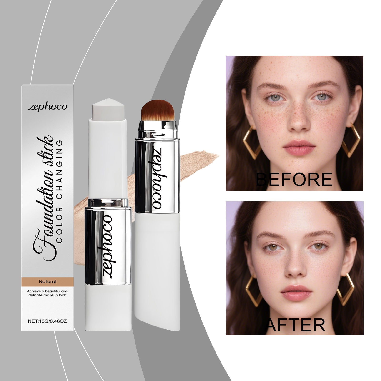 Farbwechselnder Concealer & Foundation Stick