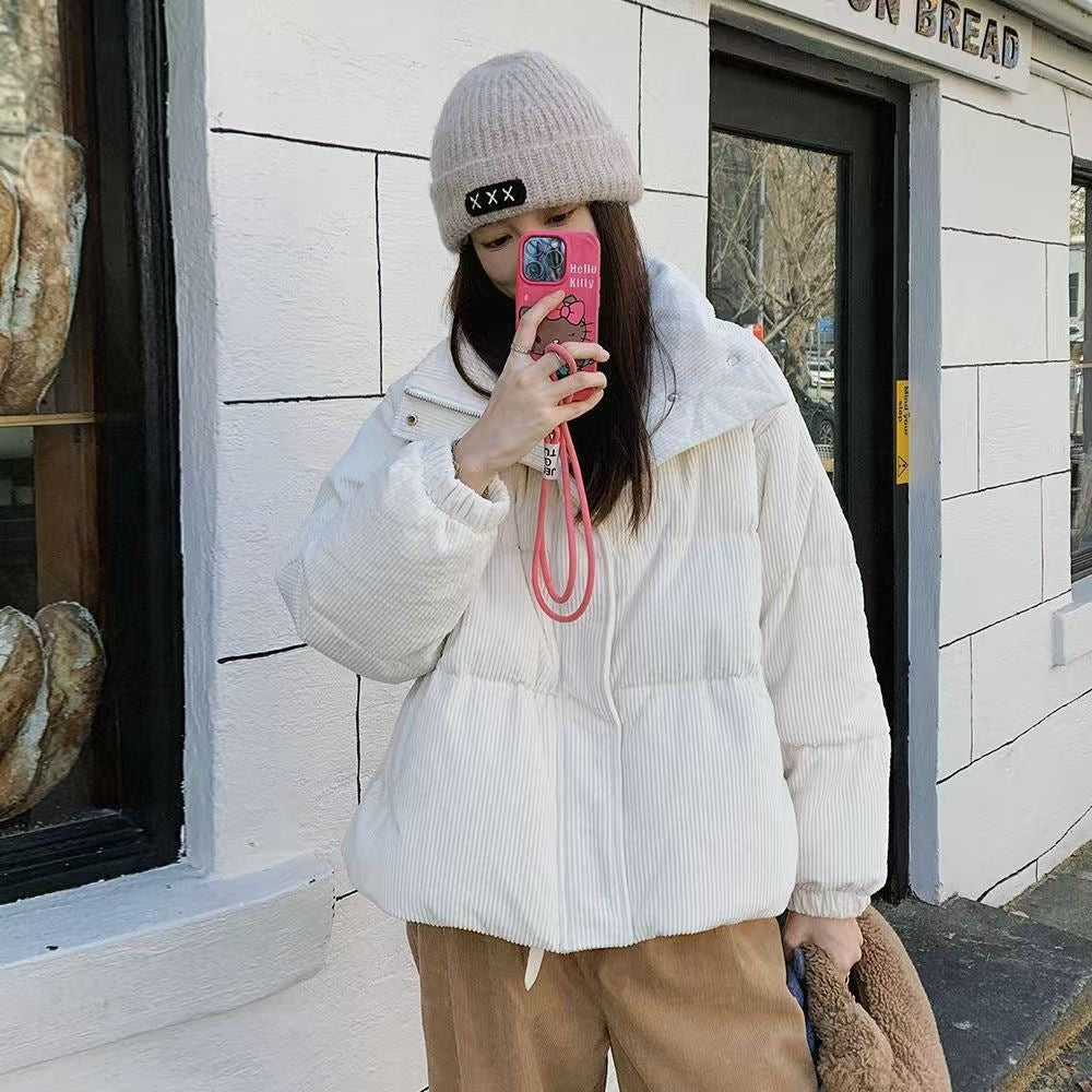 Corduroy-Pullover mit Baumwollfüllung – Bild 5 | LuxeStyle