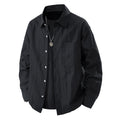 Loose Casual Shirtcoat in Schwarz, Weiss, Grau, Grün – Bild 8 | LuxeStyle