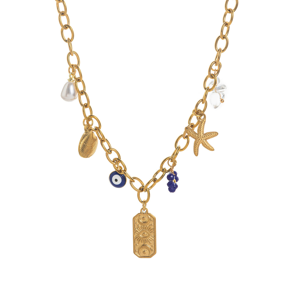 Farbveredeltes Edelstahl-Halsband