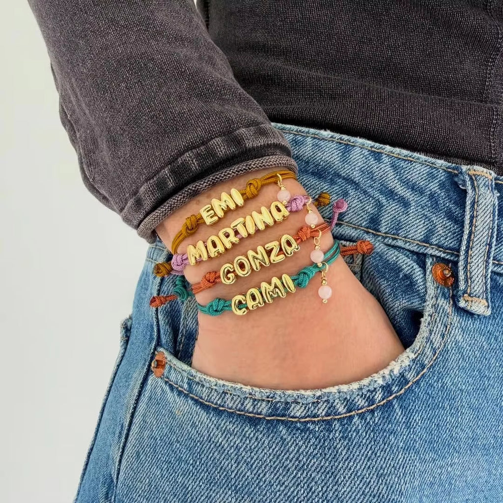 Buchstaben-Armband aus Kupfer | LuxeStyle