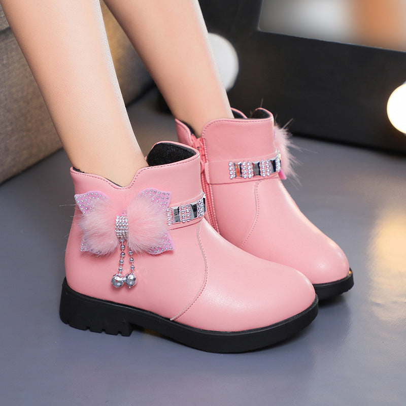 Warme Prinzessinnen-Stiefel mit Schleife – Bild 3 | LuxeStyle