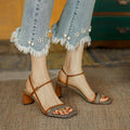 Elegante Peep-Toe Sandalen mit eckiger Spitze – Bild 6 | LuxeStyle