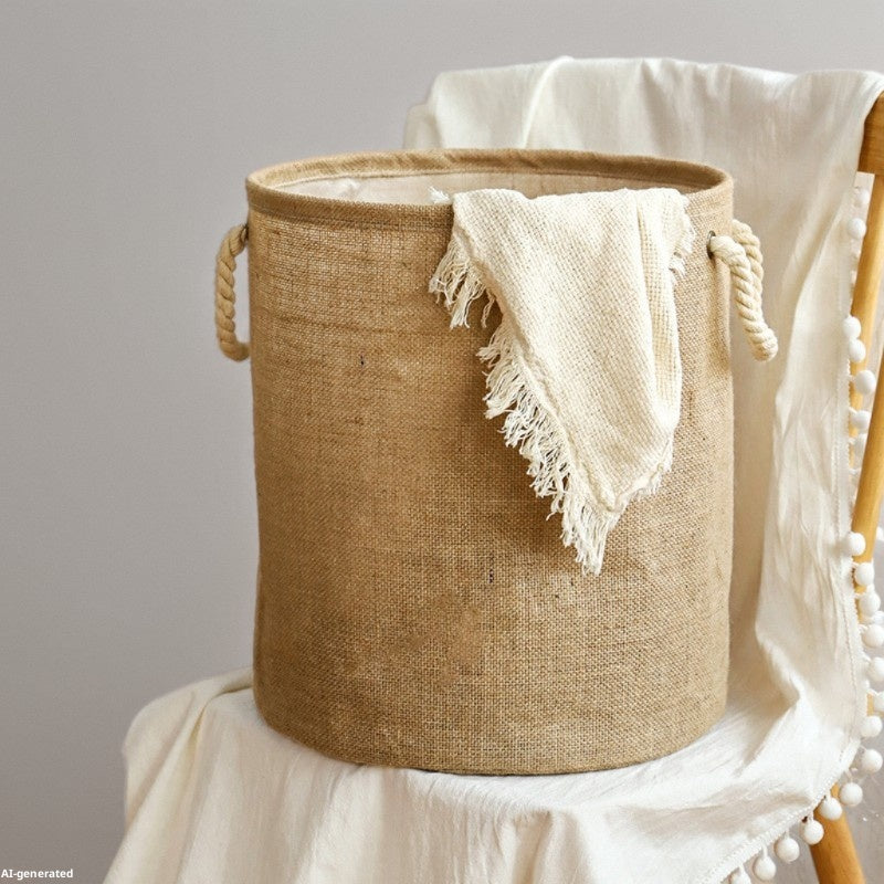 Jute Wäschekorb