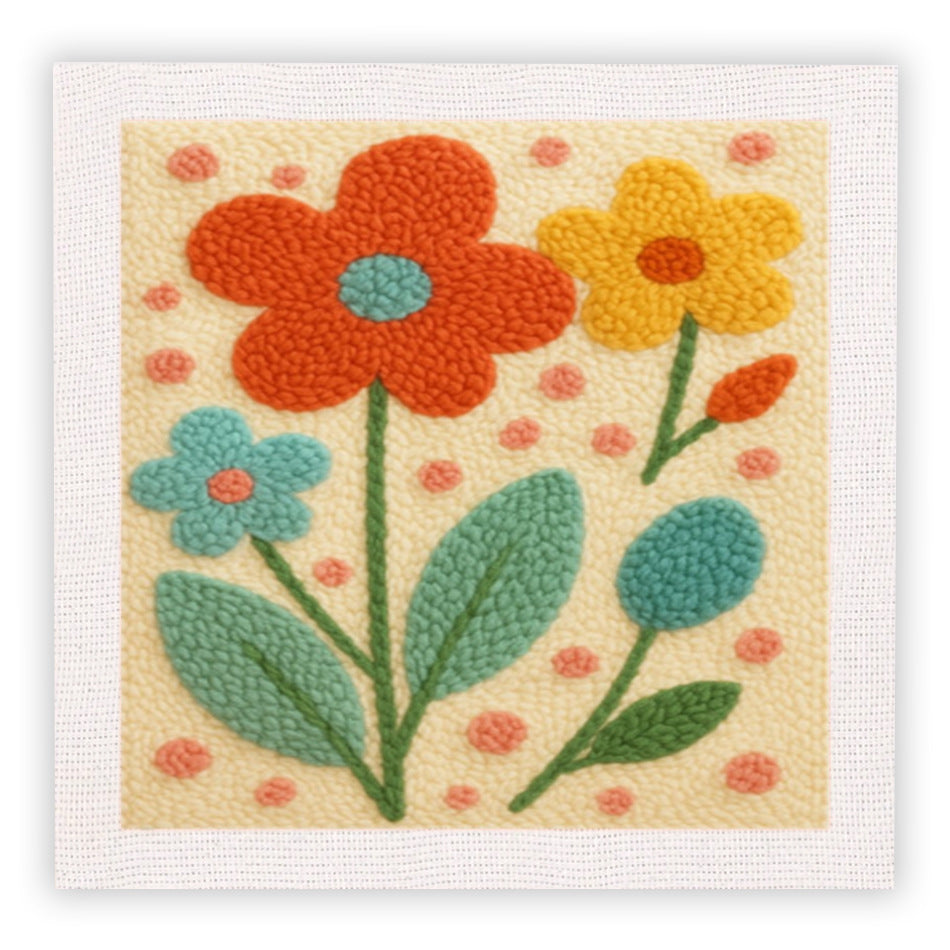 Quadratisches Stich- und Pop-Handwerksset