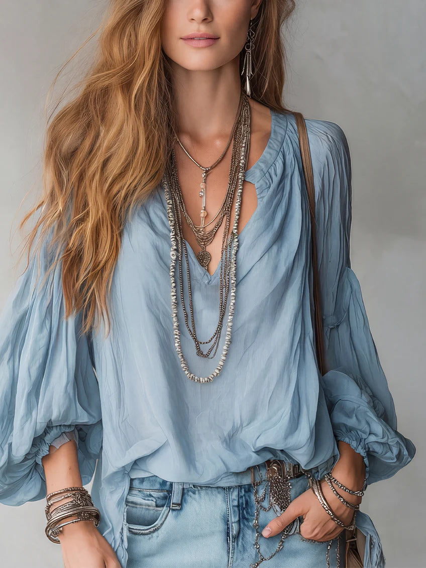 Weites Langarmshirt