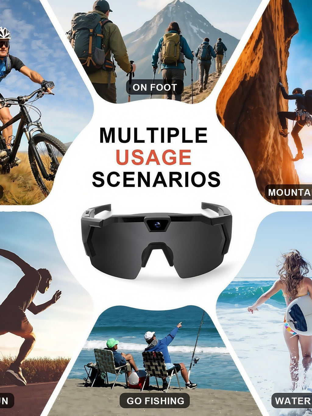 Sportbrille mit Kamerafunktion