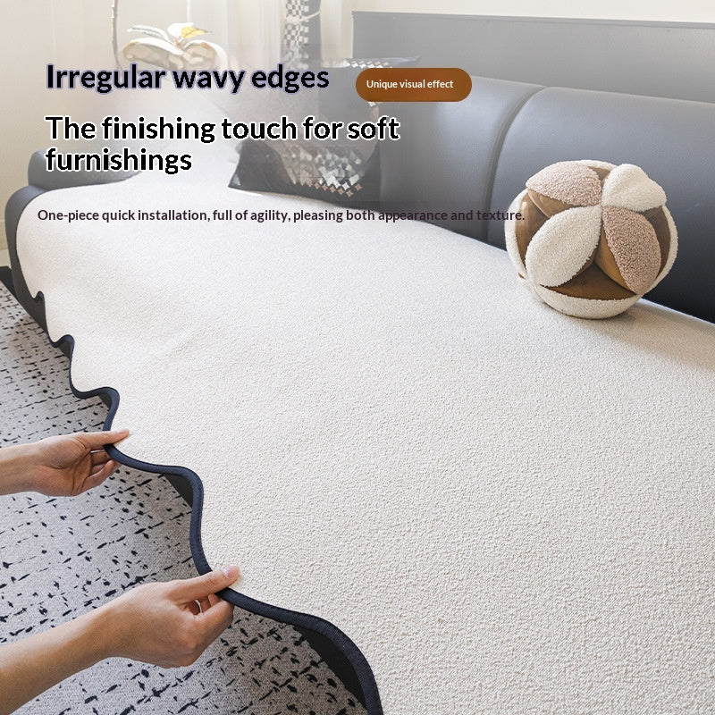 Wasserfester Teddyfleece Sofa-Überzug