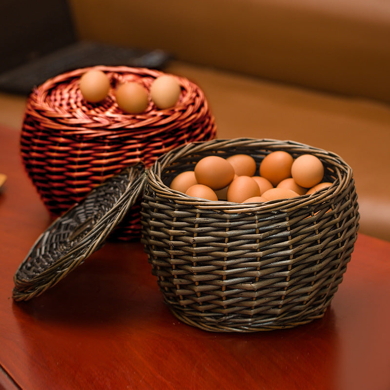 Geflochtener Rattan-Korb für Snacks & Früchte – Bild 2 | LuxeStyle