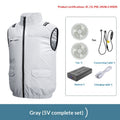 Kühlende Outdoor- und Arbeitsweste mit Ventilator