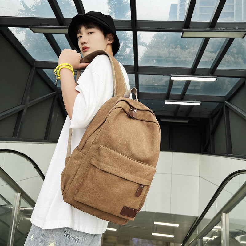 Canvas Rucksack grosse Kapazität Outdoor – Bild 9 | LuxeStyle