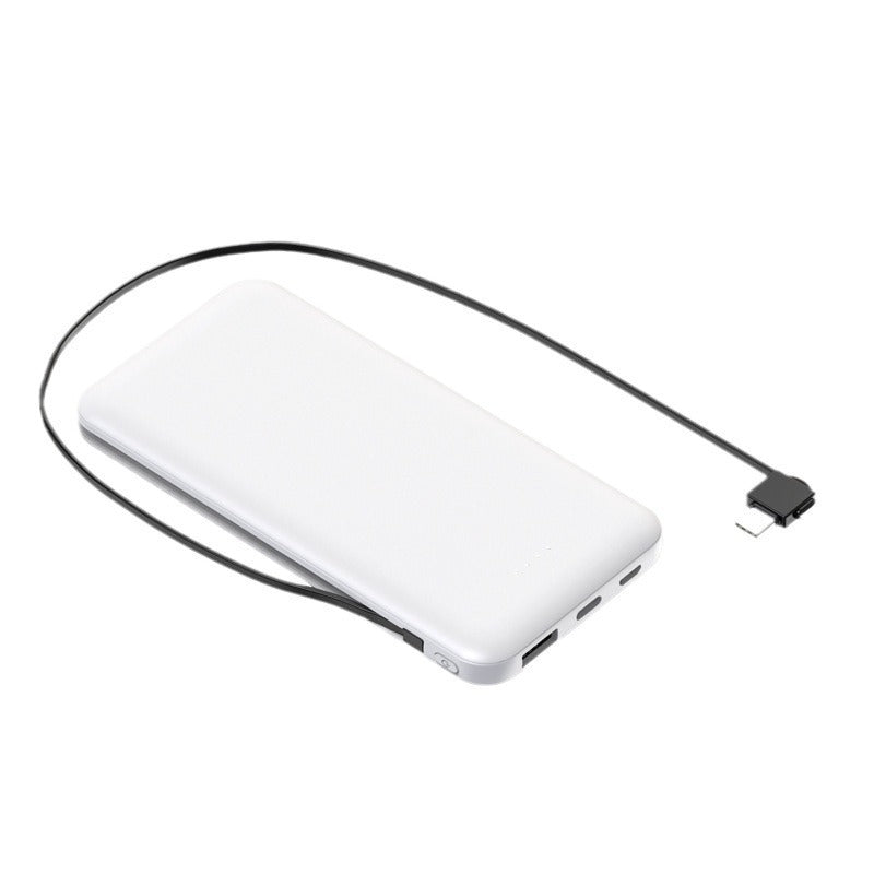 Kompakte Powerbank mit integriertem Kabel