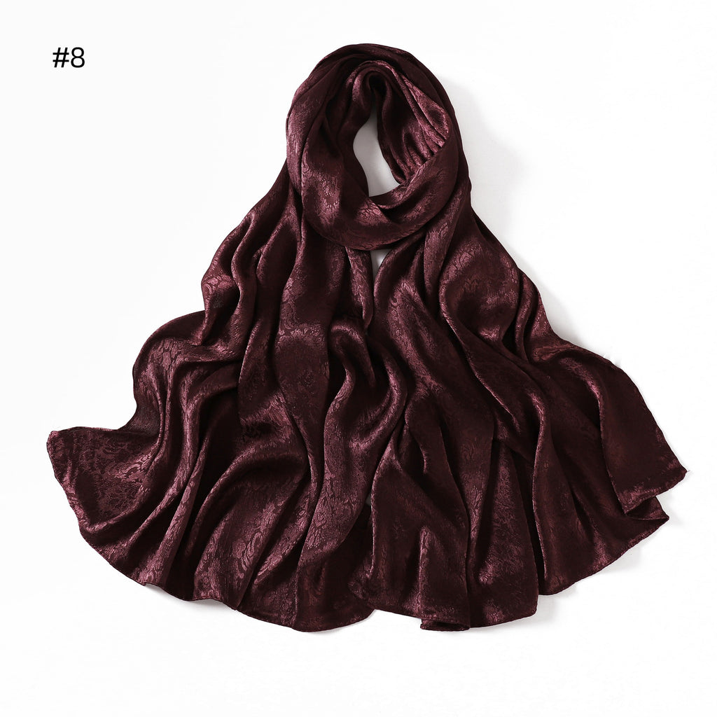 Satin Jacquard Kopftuch für Damen – Bild 6 | LuxeStyle