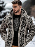 Herren Hoodie mit Reissverschluss & Print