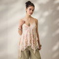 Retro Chiffon Top mit Blumenmuster – Bild 1 | LuxeStyle