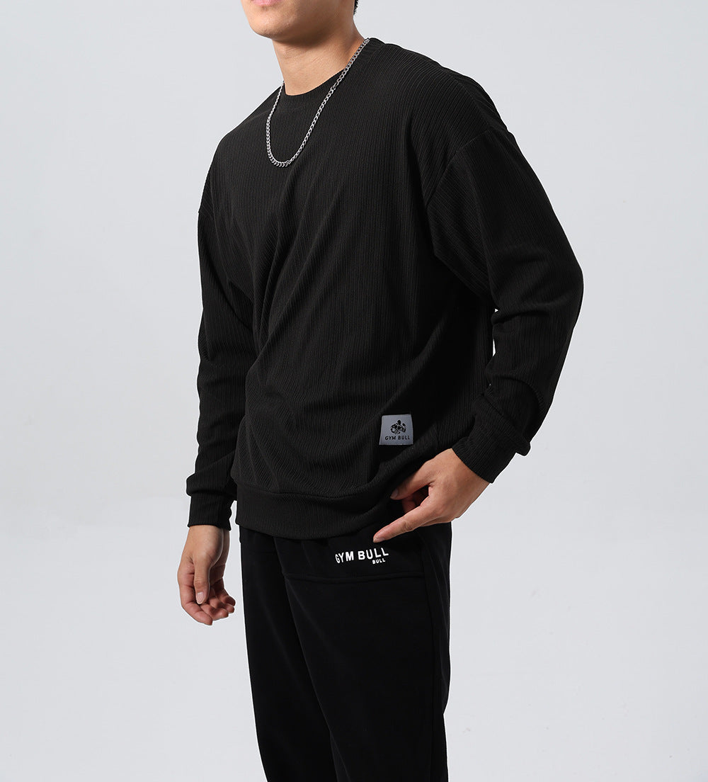 Gestreifter Jacquard-Hoodie mit entspannter Passform – Bild 11 | LuxeStyle