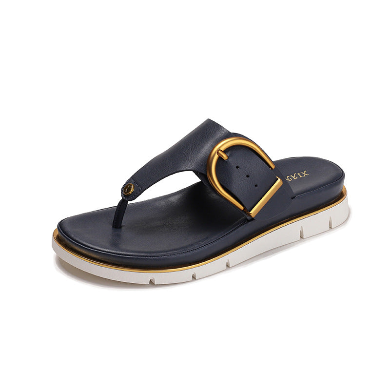 Bequeme, rutschfeste Zehensteg-Sandalen